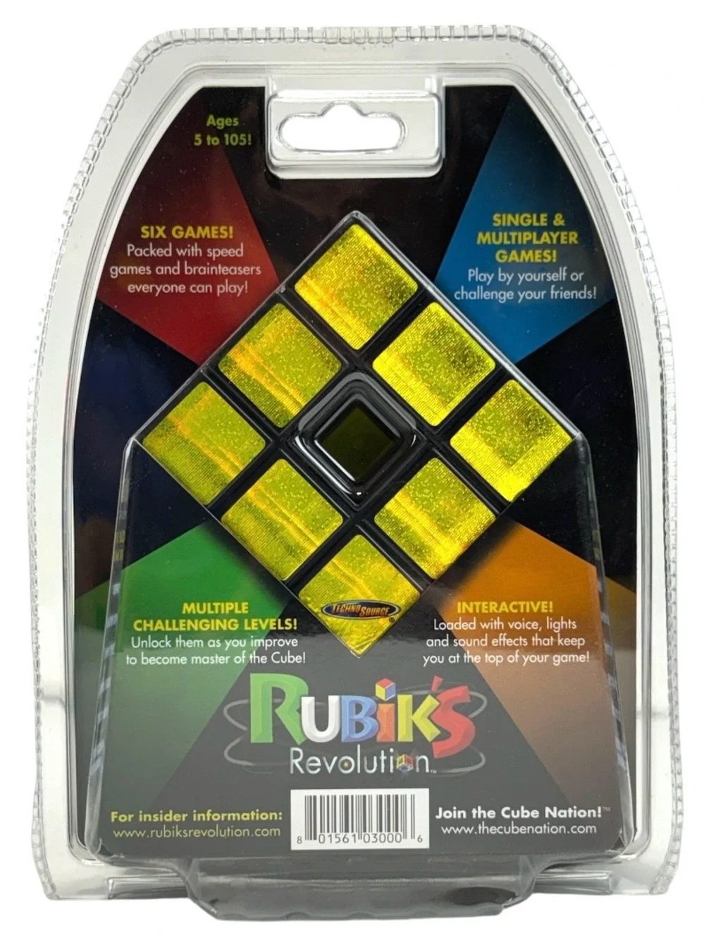 NEW Rubik's Revolution 6-Electronic Interactive Cube Games 2007 No. 3000 SEALED